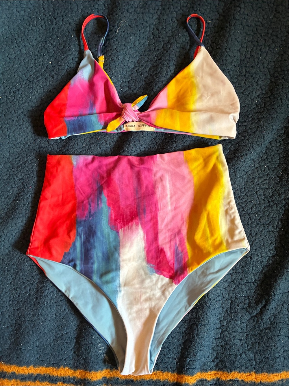Mara Hoffman Multicolor High-Waist women two piece swimsuit